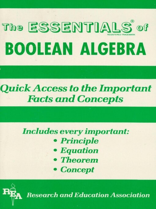 Title details for Boolean Algebra Essentials by Alan Solomon - Available